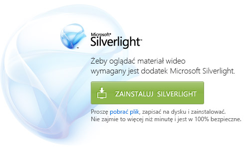 Zainstaluj Silverlight